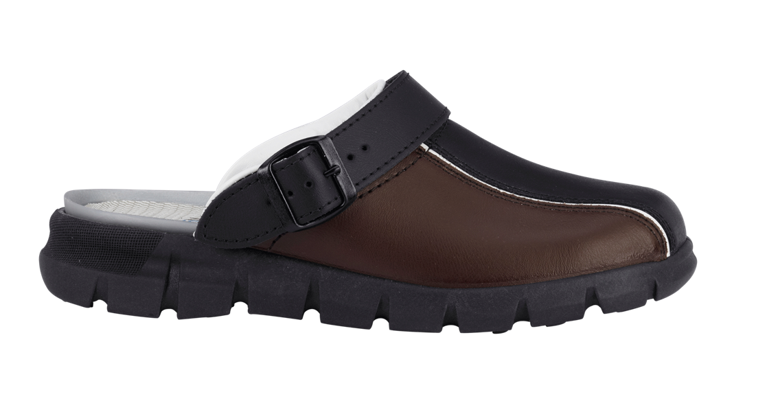 Main view, OB, OB Clogs Naxos, black/brown