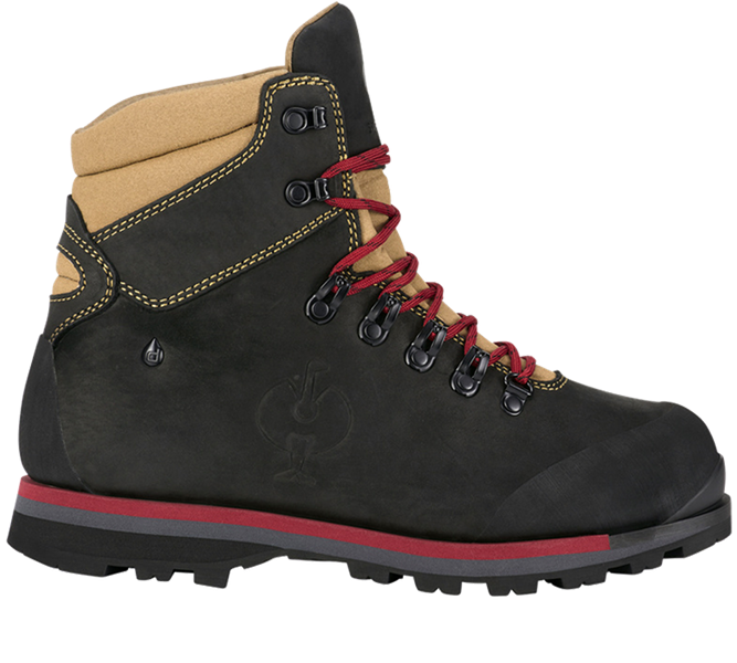 Main view, O6, O6 Work shoes e.s. Darak II, black/walnut/ruby
