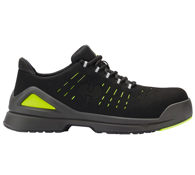 Main view, Safety Shoes, S1 Safety shoes e.s. Zembra, black/high-vis yellow