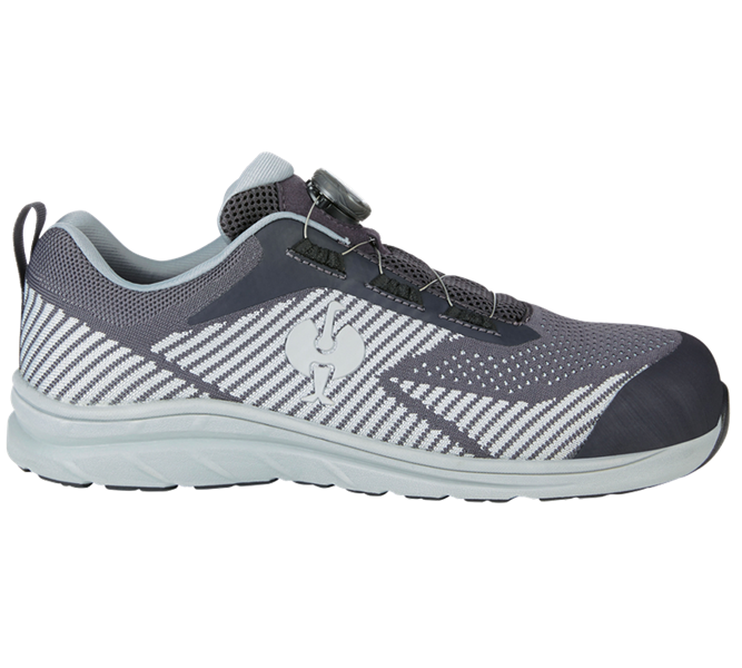 Huvudvy, Skyddsskor, S1 Skyddslågskor e.s. Tegmen IV low, antracit/platina