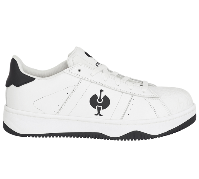 Huvudvy, S1, S1 Skyddsskor e.s. Philly low, vit/svart