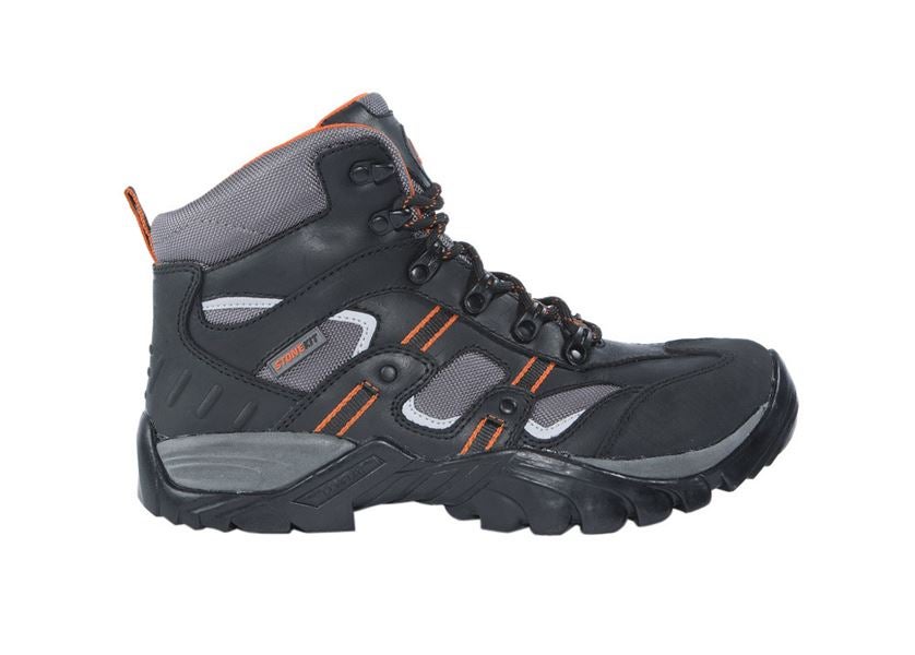 Main view, Safety Boots | Safety Wellingtons, STONEKIT S3 Safety boots Torino, black/orange