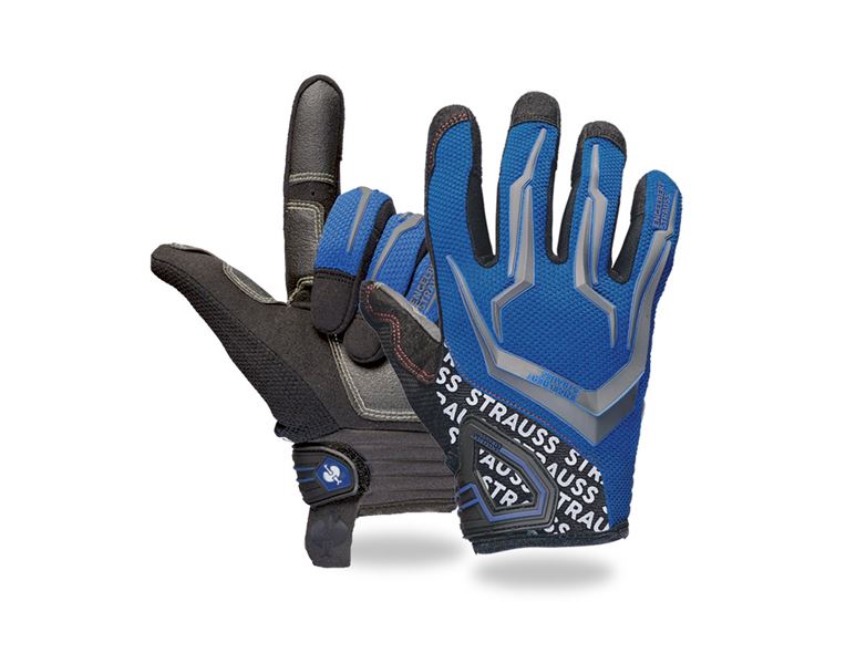 Main view, Personal Protection, e.s. Mechanic's gloves Mirage, blue/black