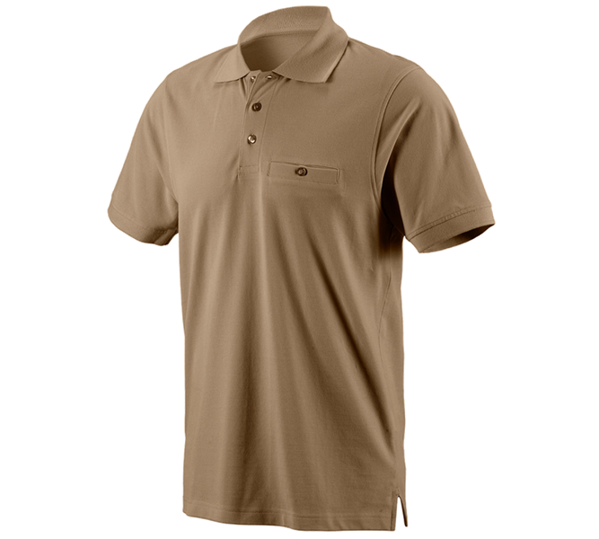 Huvudvy, Snickare, e.s. Polo-Shirt cotton Pocket, khaki