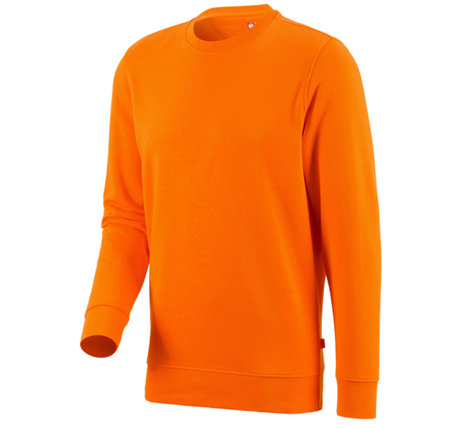 Huvudvy, Teman, e.s. Sweatshirt poly cotton, orange