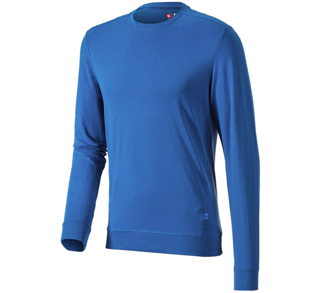 Main view, Plumbers / Installers, e.s. Longsleeve cotton stretch, gentianblue