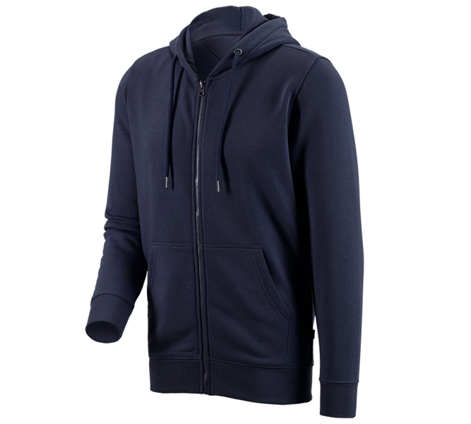 Main view, Sweats | Hoodies, e.s. Hoody sweatjacket poly cotton, navy