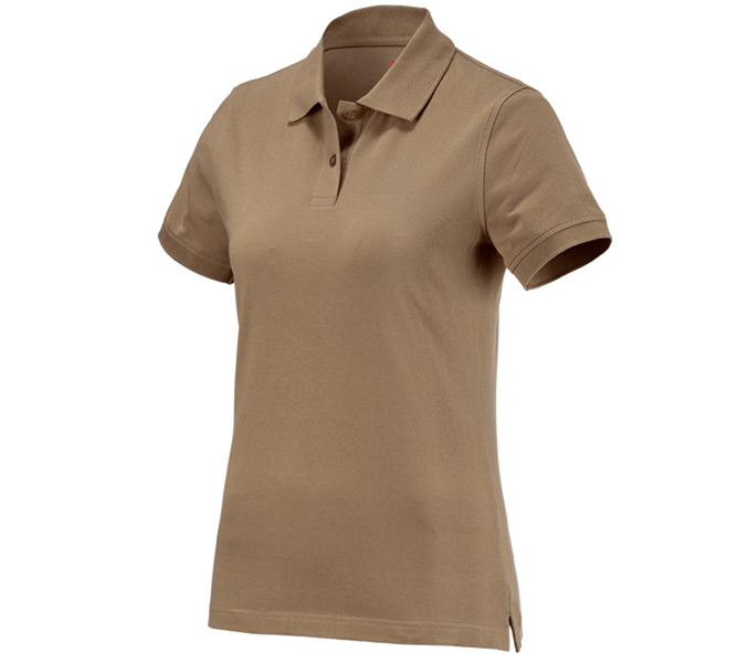 Main view, Basics, e.s. Polo shirt cotton, ladies', khaki