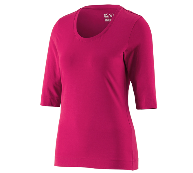 Huvudvy, Sökning, e.s. Shirt 3/4-ärm cotton stretch, dam, bär