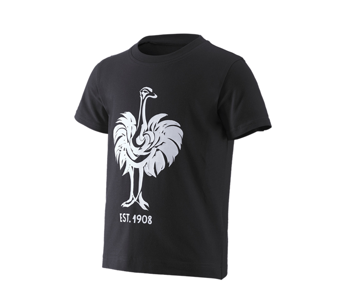 Huvudvy, Överdelar, e.s. T-shirt 1908, barn, svart/vit