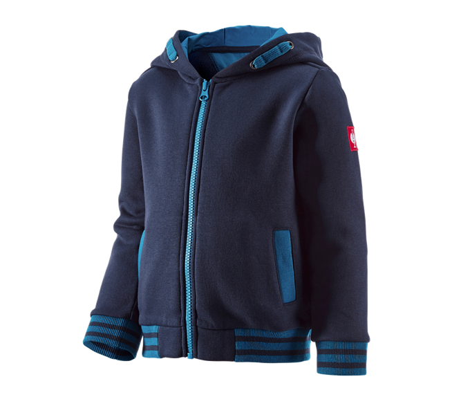 Huvudvy, Barn, Hoody-Sweatjacka e.s.motion 2020, barn, mörkblå/atoll