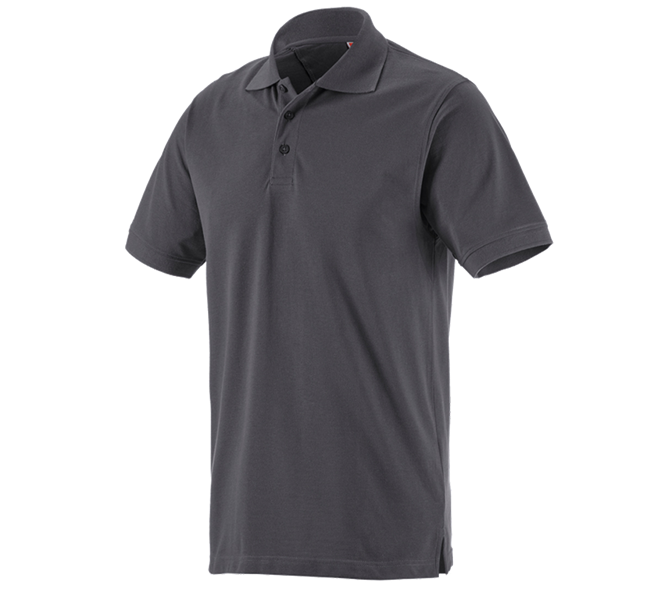 Main view, Polo-Shirts, Pique-Polo e.s.industry, anthracite