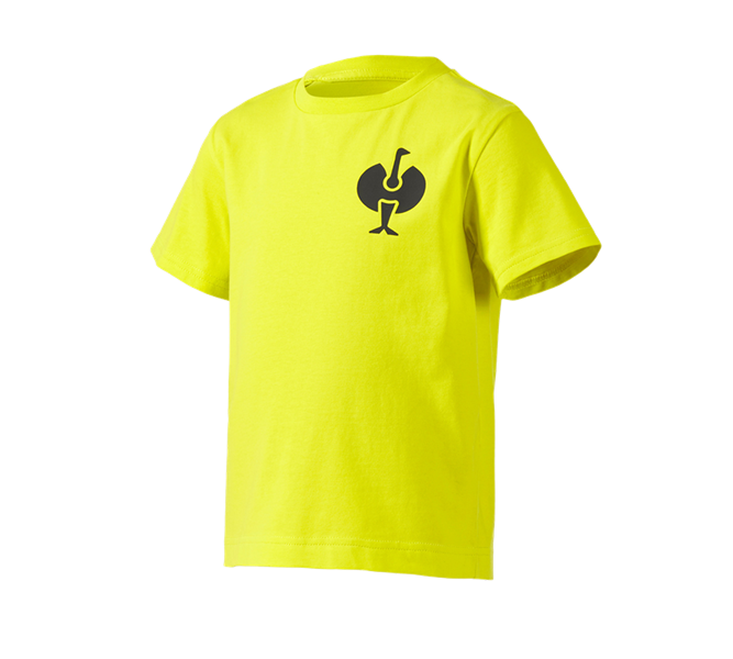 Huvudvy, Överdelar, T-Shirt e.s.trail, barn, acidgul/svart