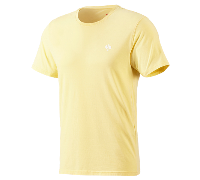 Huvudvy, T-Shirts, T-Shirt e.s.motion ten pure, ljusgul vintage