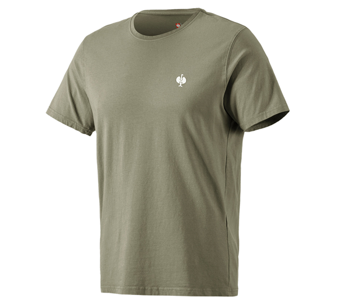 Huvudvy, T-Shirts, T-Shirt e.s.motion ten pure, mossgrön vintage
