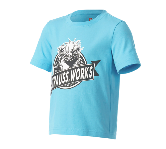 Main view, Shirts, Pullover & more, e.s. T-shirt strauss works, children's, lapisturquoise