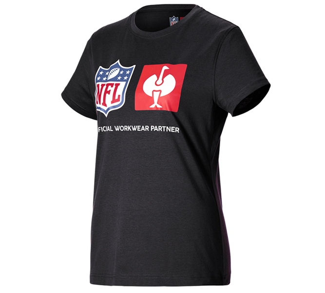 Huvudvy, Kläder, NFL T-Shirt cotton, ladies, svart