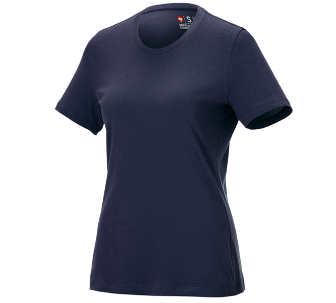 Huvudvy, T-Shirts, e.s. T-Shirt cotton light, dam, mörkblå