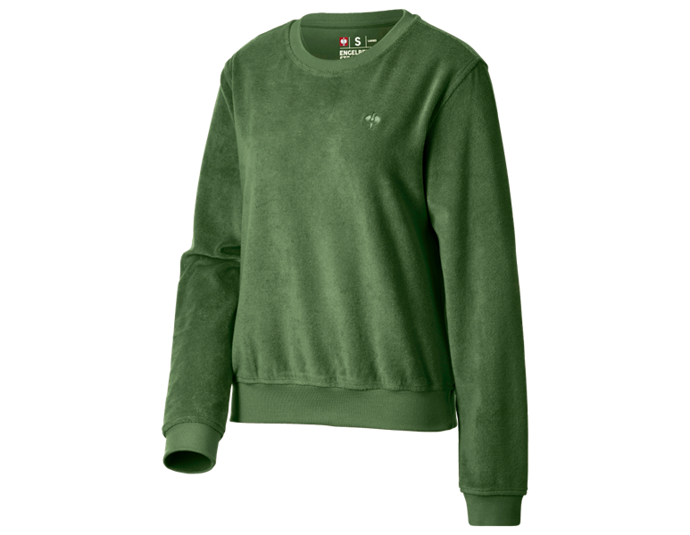 Main view, For friends and family, e.s. Sweatshirt Terry, ladies', nordicgreen