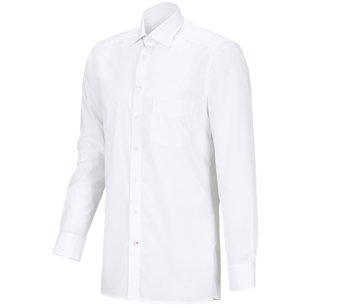 Main view, Shirts, e.s. Service shirt long sleeved, white