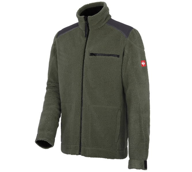 Main view, Work Jackets, Faux fur jacket e.s.roughtough , thyme