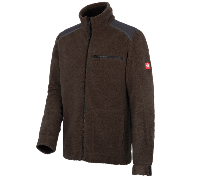 Main view, Joiners / Carpenters, Faux fur jacket e.s.roughtough , bark