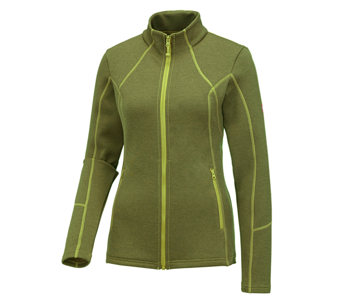 Main view, Gardening / Forestry / Farming, e.s. Functional sweat jacket melange, ladies', maygreen melange