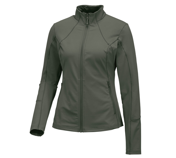 Main view, Gardening / Forestry / Farming, e.s. Functional sweat jacket solid, ladies', thyme