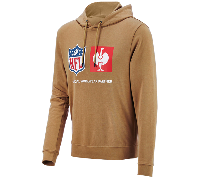 Main view, Clothing, NFL Hoodie cotton, almondbrown