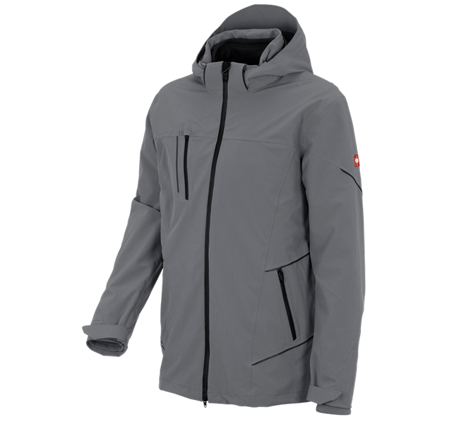 Main view, 3 in 1 Jackets, 3 in 1 functional jacket e.s.vision, men's, cement