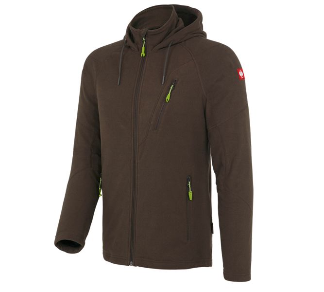 Huvudvy, e.s.motion 2020, Huvjacka av fleece e.s.motion 2020, kastanj