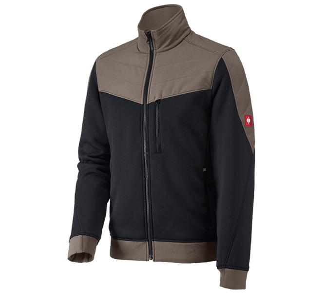Huvudvy, e.s.dynashield, Jacka thermaflor e.s.dynashield, svart/sten