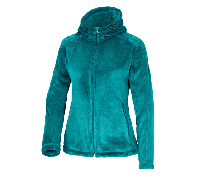 Main view, Fleece Jackets | Knitted Jackets, e.s. Zip jacket Highloft, ladies', ocean