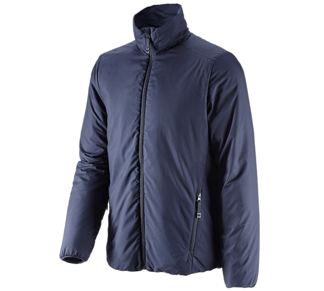 Main view, Clothing, e.s. Padded jacket CI, navy