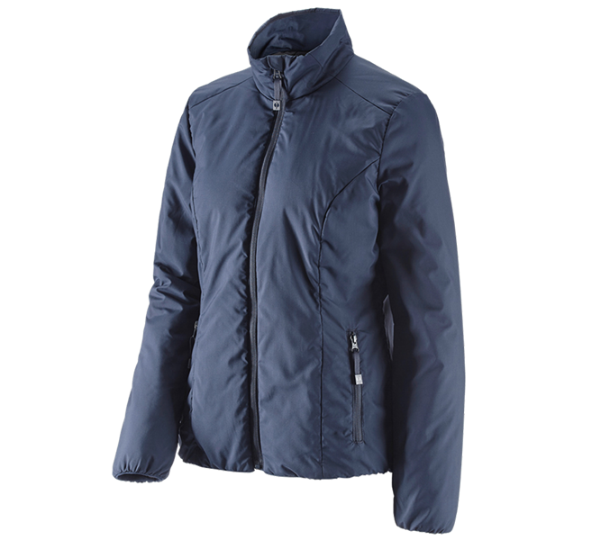 Main view, Clothing, e.s. Padded jacket CI, ladies', navy