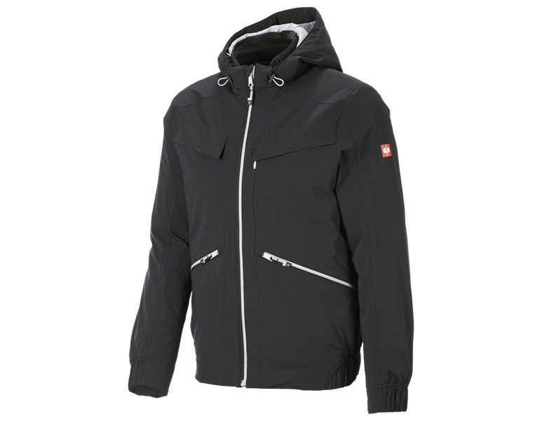Main view, e.s.ambition, Winter jacket e.s.ambition, black/platinum
