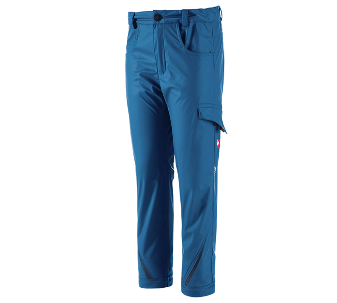 Main view, Trousers, Rain trousers e.s.motion 2020 superflex,children's, atoll/navy
