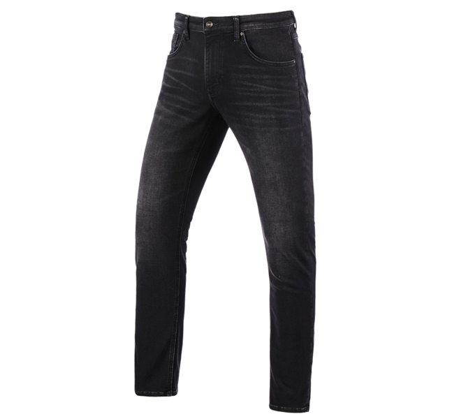 Main view, e.s.denim workwear, e.s. 5-pocket jeans jog-denim, blackwashed