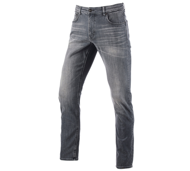 Main view, Men, e.s. 5-pocket stretch jeans, straight, graphitewashed