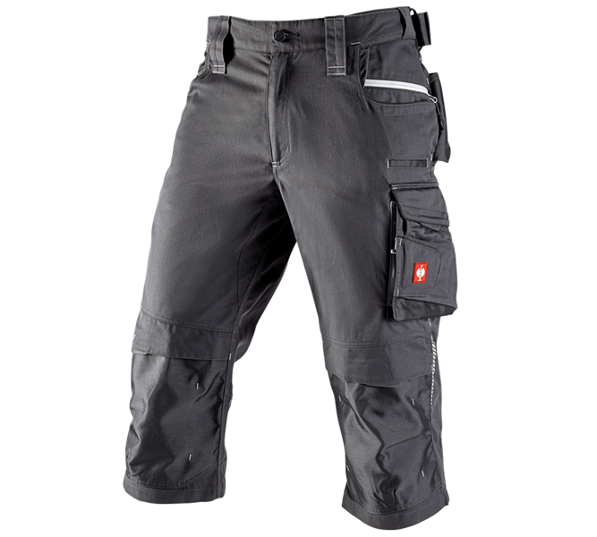 Main view, Men, 3/4 length trousers e.s.motion 2020, anthracite/platinum