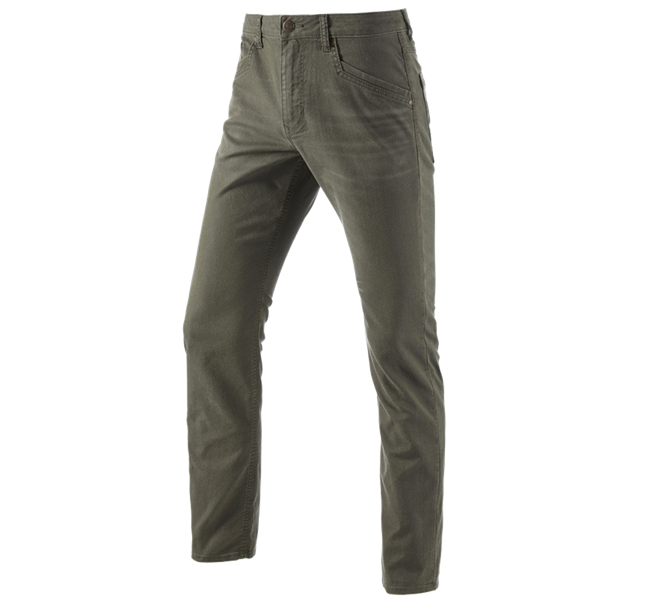 Main view, Work Trousers, 5-pocket Trousers e.s.vintage, disguisegreen