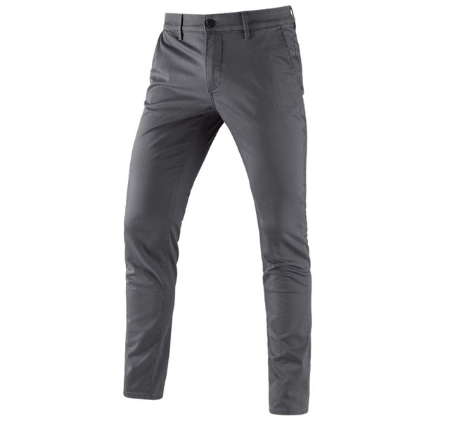 Main view, Clothing, e.s. 5-pocket work trousers Chino, anthracite