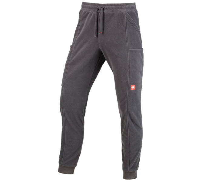 Main view, Clothing, e.s. Fleece Trousers, anthracite