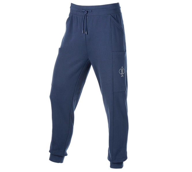 Huvudvy, e.s.trail, Sweat pants light e.s.trail, djupblå/vit
