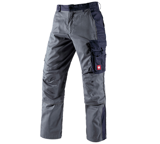 Main view, e.s.active, Trousers e.s.active, grey/navy