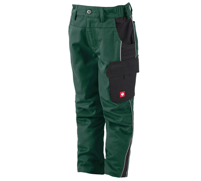 Main view, Kids, Children's trousers e.s.active, green/black