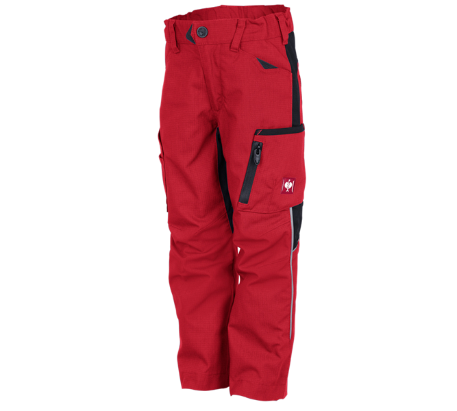 Huvudvy, Vinterbyxor, Vintermidjebyxa e.s.vision, barn , röd/svart