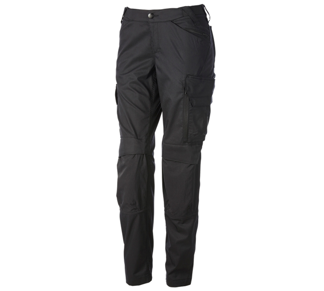 Main view, Clothing, Trousers e.s.trail, ladies', black