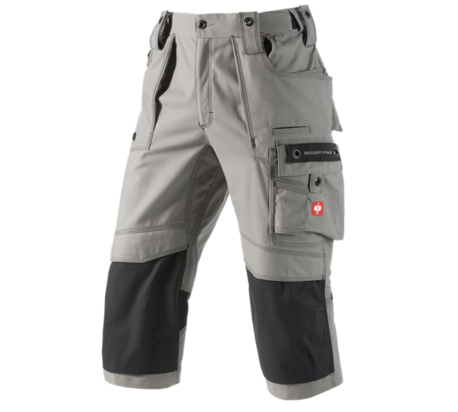 Main view, Work Trousers, 3/4 length trousers e.s.roughtough, ash