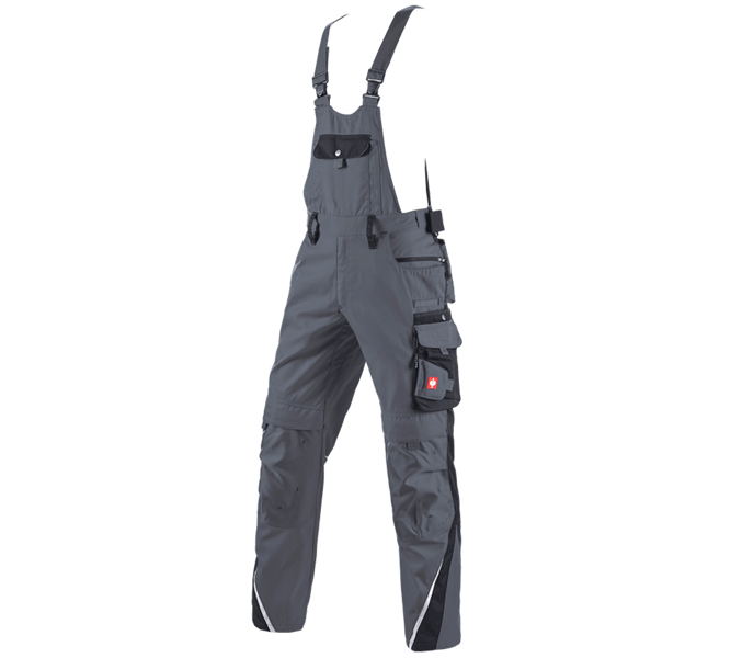 Main view, e.s.motion, Bib & brace e.s.motion winter, grey/black